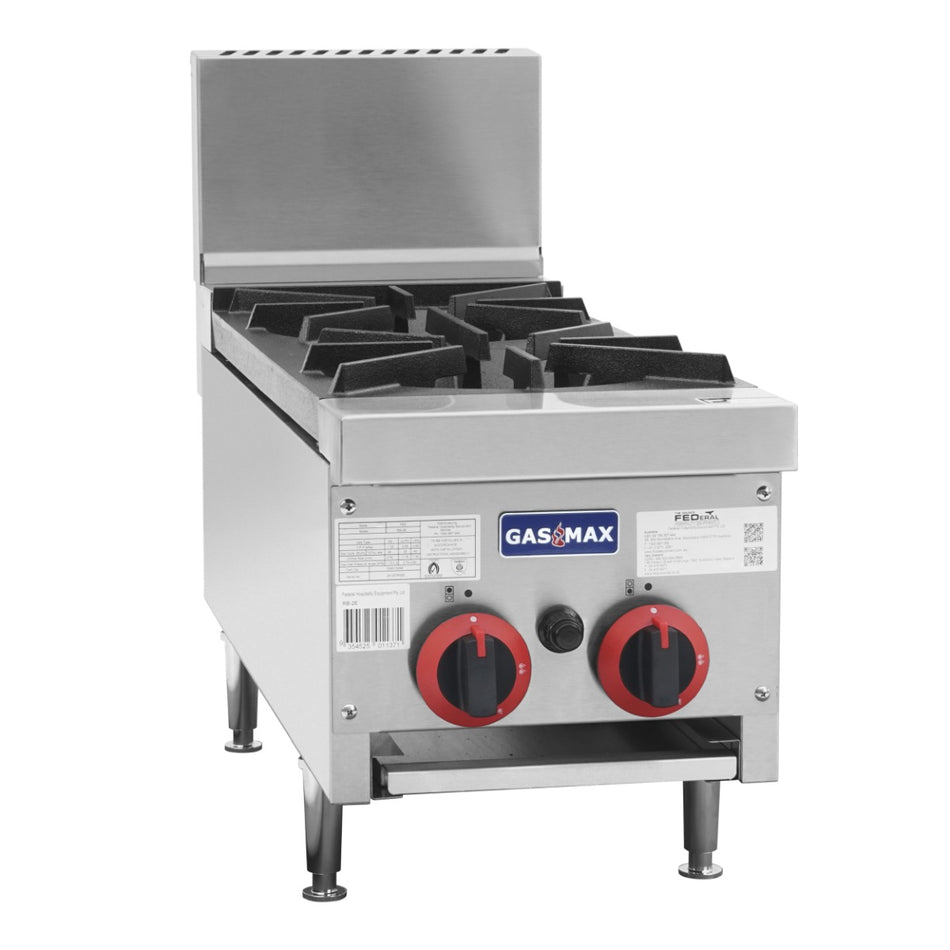 GasMax RB-2E gas cook top — top-down view showing trivets