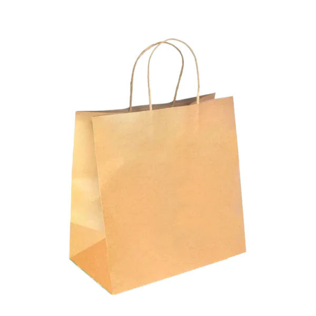 PakMax Large Twist Handle Kraft Paper Bag RPRR-120-L Carton of 300 - supplier image 1
