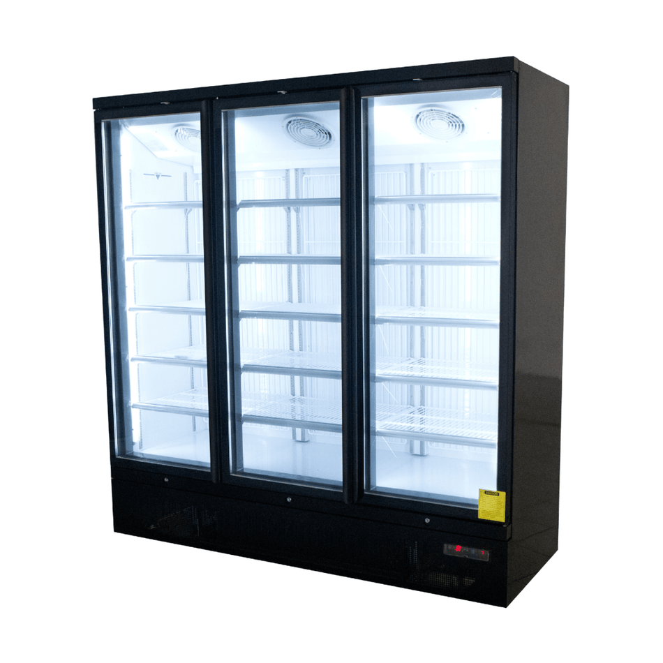 Saltas 3 Door Triple Upright Display Freezer NDA2875 - Commercial Kitchen Appliances