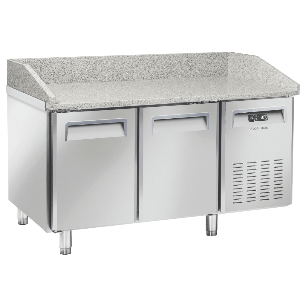 Saltas Marble Top Pizza Fridge 2 Door MPB0020 - Commercial Kitchen Appliances