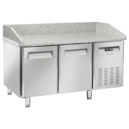 Saltas Marble Top Pizza Fridge 2 Door MPB0020 - Commercial Kitchen Appliances