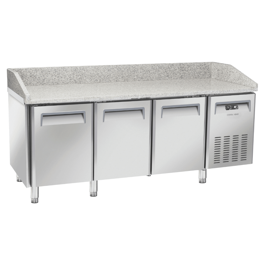 Saltas Marble Top Pizza Fridge 3 Door MPB0030 - Commercial Kitchen Appliances