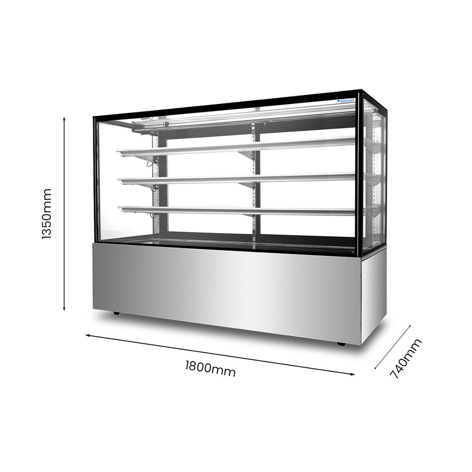 BONVUE Three Tier Cake Display Fridge 1800mm SF860V - Commercial Kitchen Appliances
