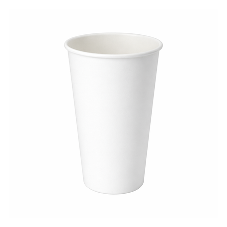 PakMax White 16 oz Single Layer Hot Paper Cup SLHPC-90-16W - supplier image 1