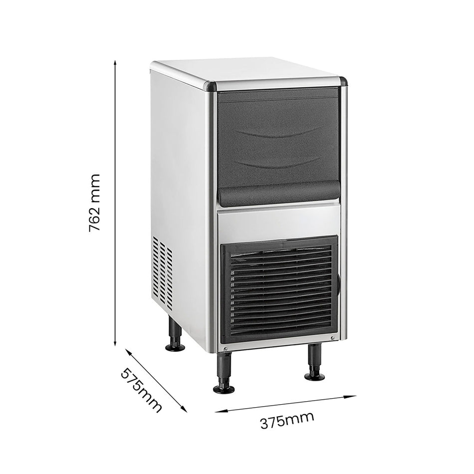 Blizzard SN-25C ice maker — top view showing ice bin opening