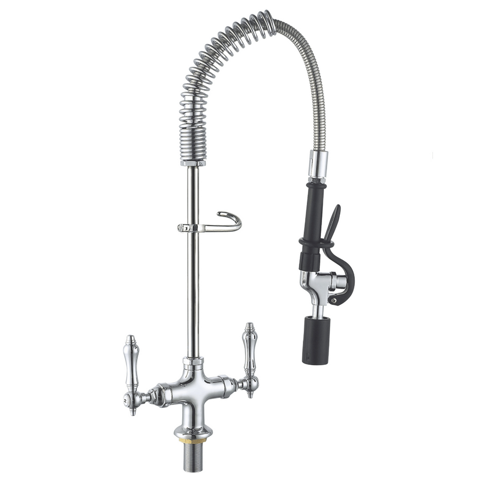 Sunmixer Mini Pre Rinse Unit with 180mm Riser and 560mm Hose T98001MN-1C - T98001MN-1C