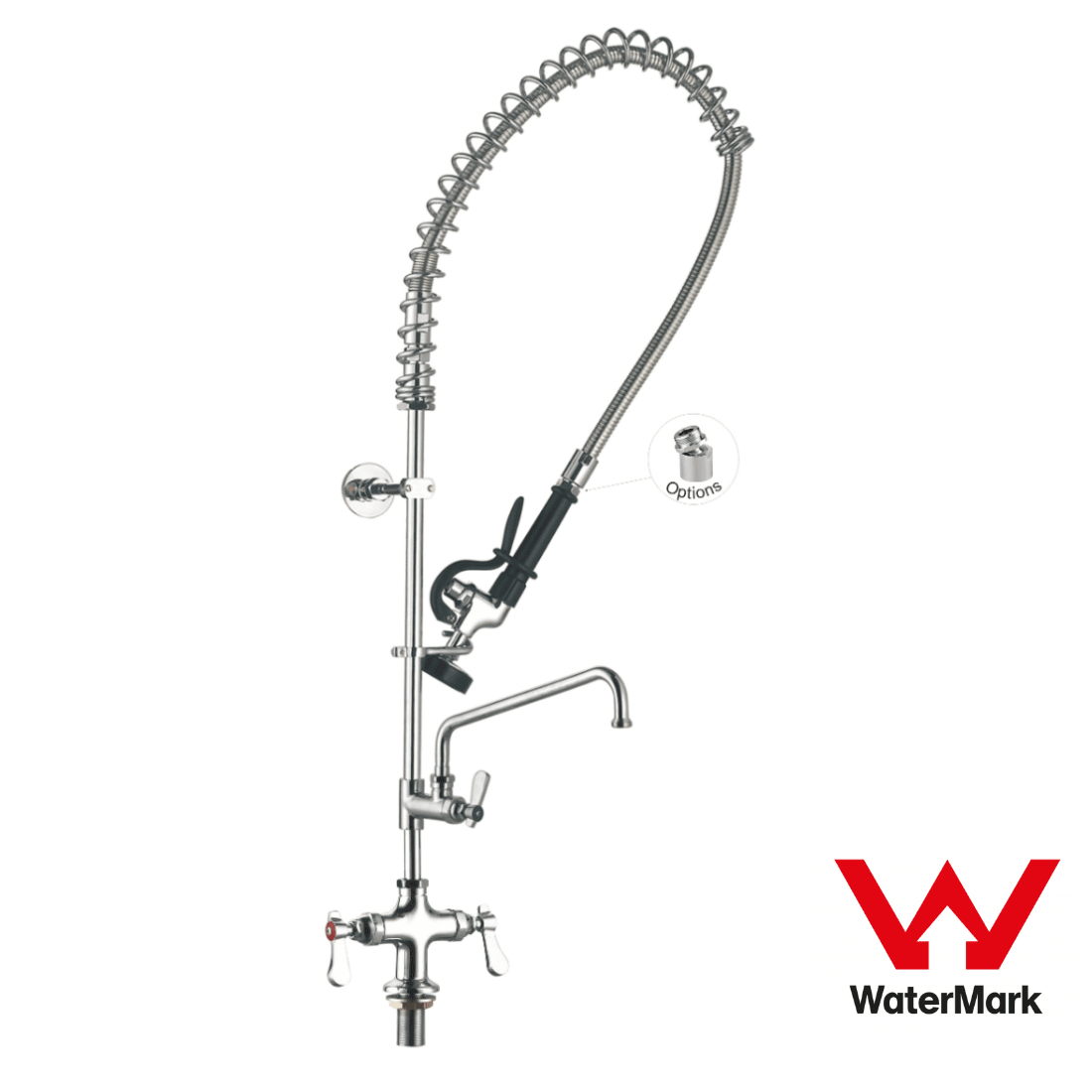 Sunmixer Pre Rinse Unit with Add - on faucet and 305mm Swing Nozzle T98001 - 2 - Commercial Kitchen Appliances