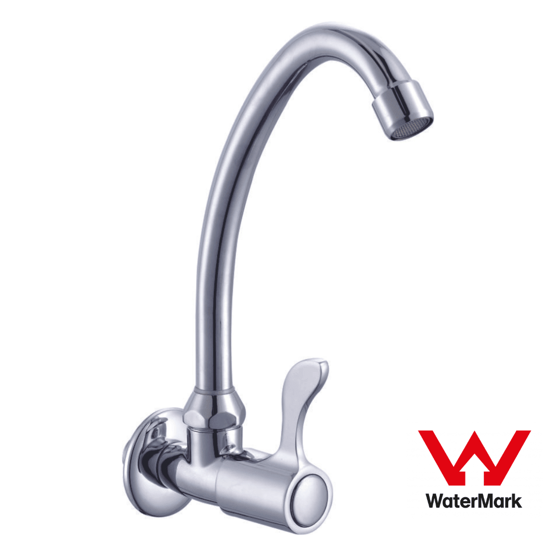 Sunmixer Wall Mounted Gooseneck Faucet with Front Handle T20139L - Commercial Kitchen Appliances
