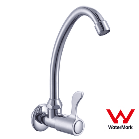 Sunmixer Wall Mounted Gooseneck Faucet with Front Handle T20139L - Commercial Kitchen Appliances