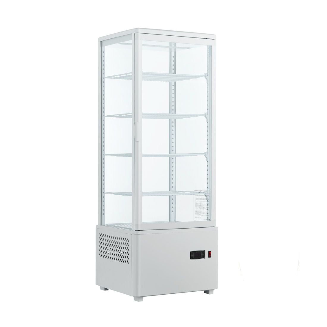 TCBD108L Four Sided Countertop Display Fridge 447x400x1194mm - Commercial Kitchen Appliances