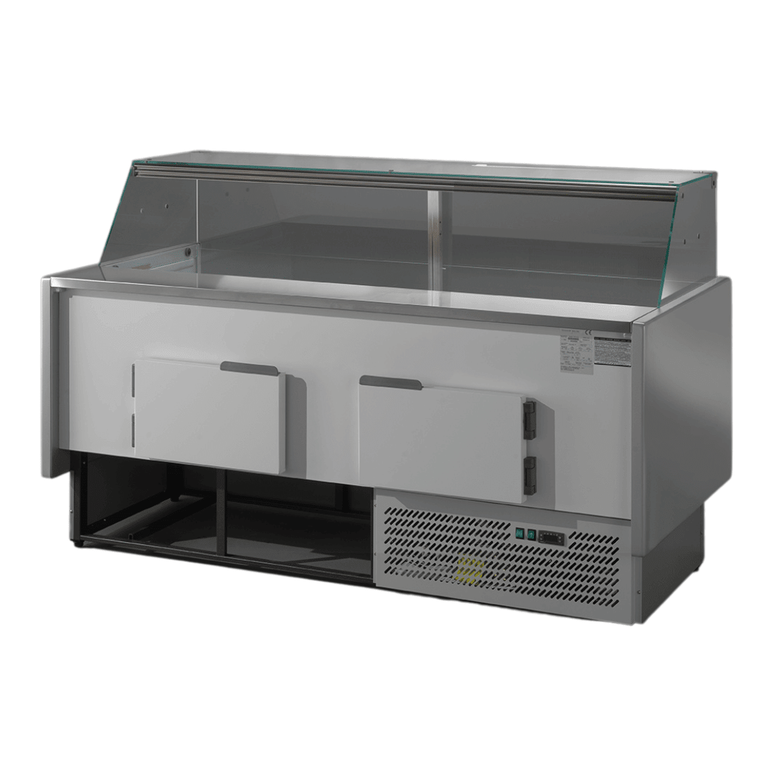 TECNODOM by FHE Serie Mr 2000Mm Wide Deli Display With Storage And Castors TDMR - 0920 - Commercial Kitchen Appliances