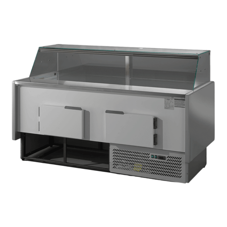 TECNODOM by FHE Serie Mr 2000Mm Wide Deli Display With Storage And Castors TDMR - 0920 - Commercial Kitchen Appliances