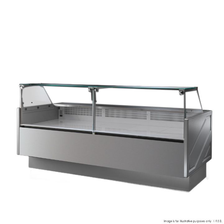 TECNODOM by FHE Serie Mr 2480Mm Wide Deli Display With Storage And Castors TDMR-0925 - TDMR-0925