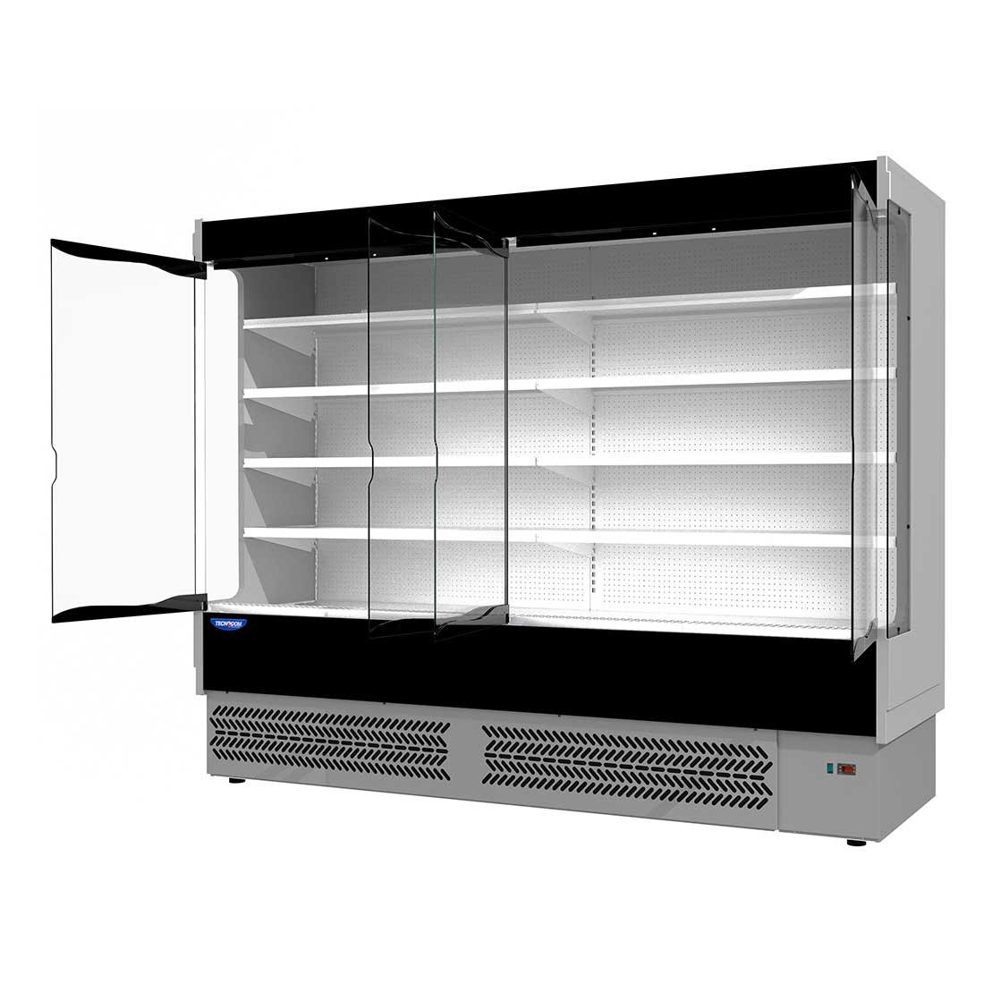 TECNODOM by FHE Vulcano Supermarket 4 Door Open Display TDVB80 - CA - 250 - Commercial Kitchen Appliances