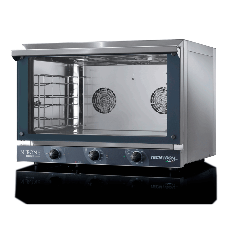 TECNODOM Nerone EKO 3x 600x400 Tray Convection Oven with Grill TDE - 3BG - Commercial Kitchen Appliances