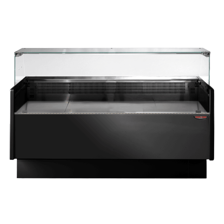 Tecnodom Serie MR Black 1520mm Wide Deli Display with Storage and Castors TDMR - 0915B - Commercial Kitchen Appliances