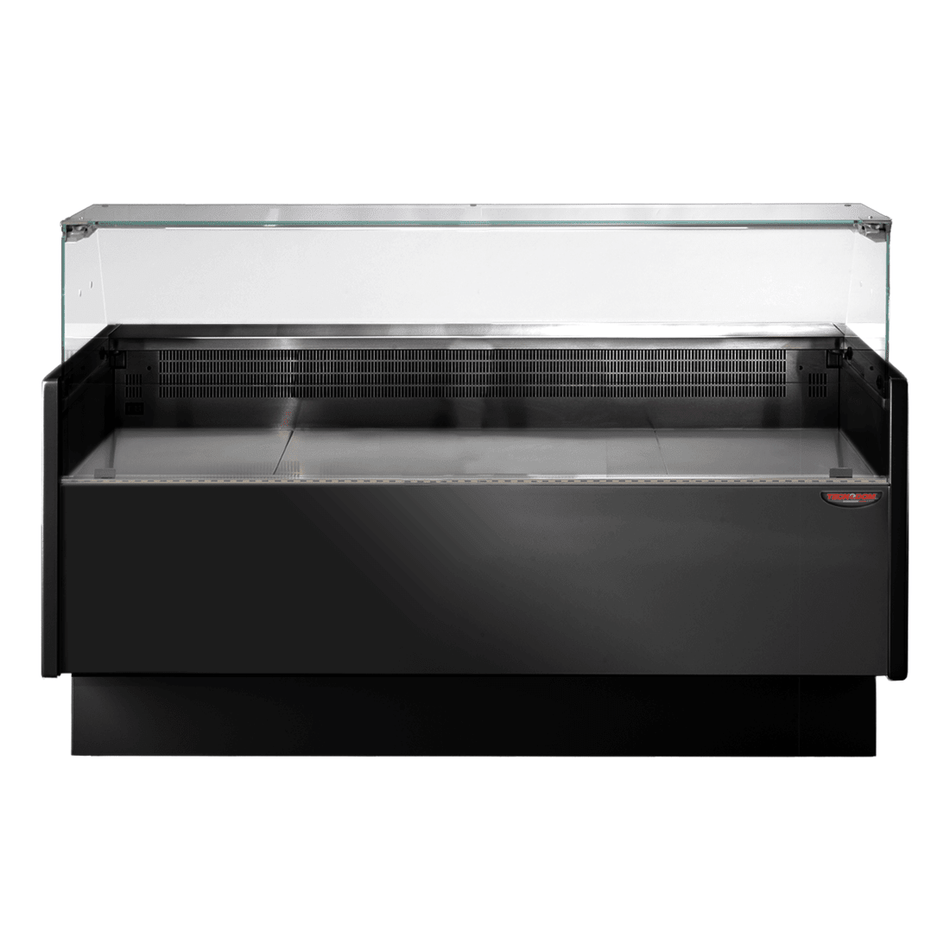 Tecnodom Serie MR Black 1520mm Wide Deli Display with Storage and Castors TDMR - 0915B - Commercial Kitchen Appliances
