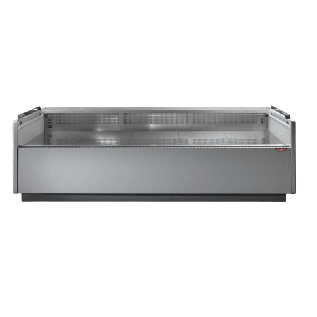 Tecnodom Serie MR80 Black 2000mm Self - serving Deli Display with Storage and Castors - TDMR - 0820SELF - Commercial Kitchen Appliances