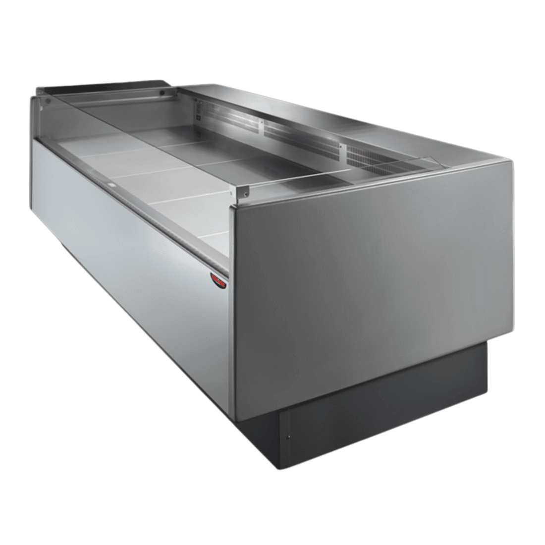Tecnodom Serie MR80 Black 2480mm Self - serving Deli Display with Storage and Castors - TDMR - 0825SELF - Commercial Kitchen Appliances