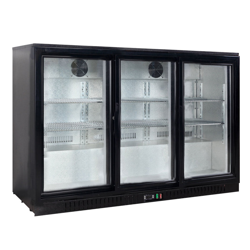 Thermaster 220L Under Bench Three Sliding Door Bar Cooler LG - 330SC - Commercial Kitchen Appliances