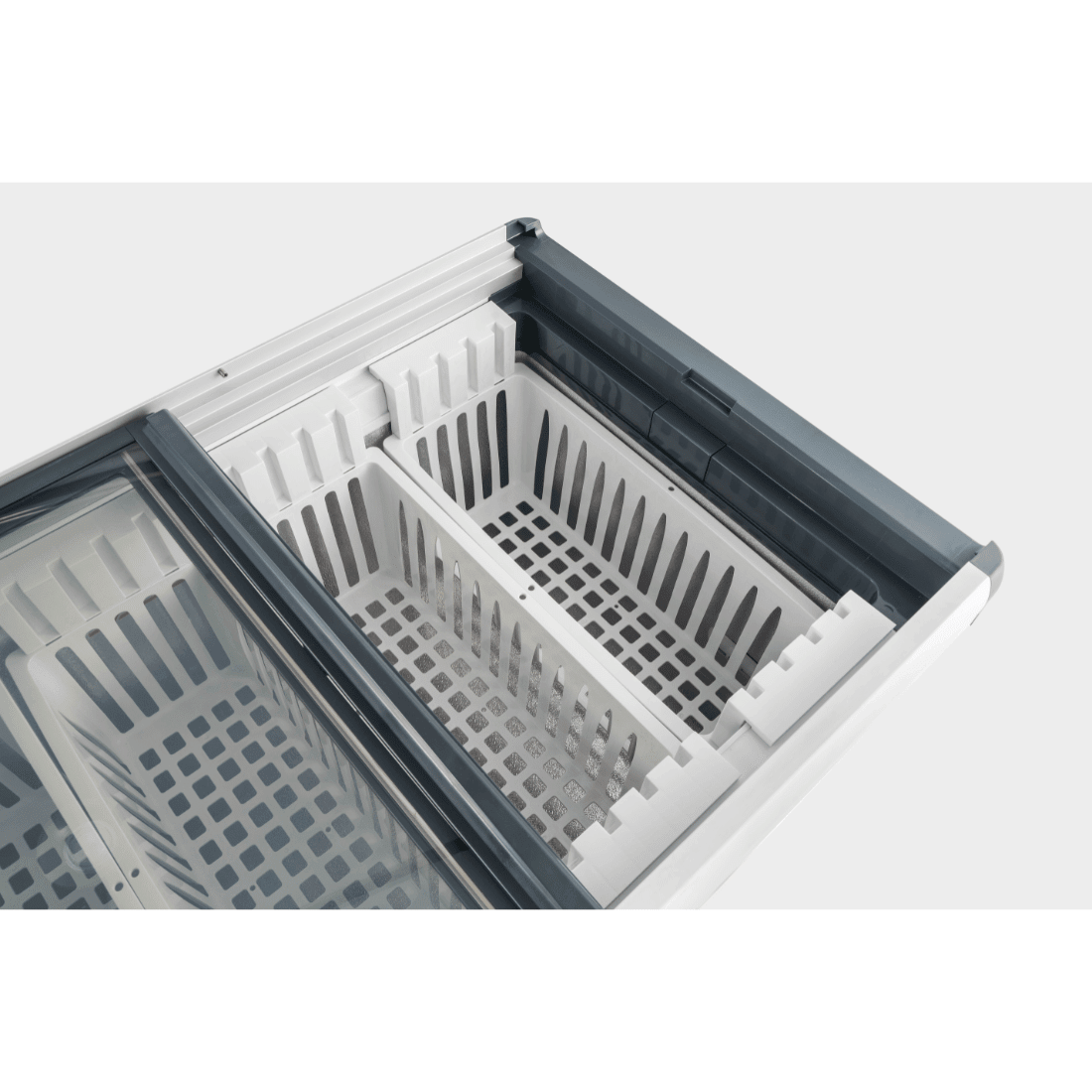 Thermaster 256L Chest Freezer With Flat Glass Sliding Lids WD256G - Commercial Kitchen Appliances