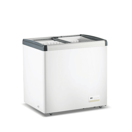 Thermaster 256L Chest Freezer With Flat Glass Sliding Lids WD256G - Commercial Kitchen Appliances