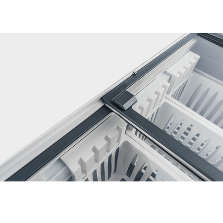 Thermaster 336L Chest Freezer With Flat Glass Sliding Lids WD336G - Commercial Kitchen Appliances