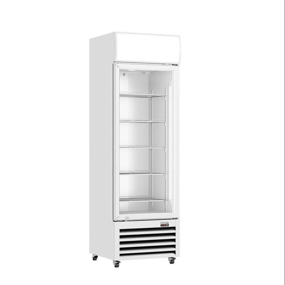 Thermaster 370L Single Glass Door Colourbond Upright Drink Fridge LG-370P - LG-370P