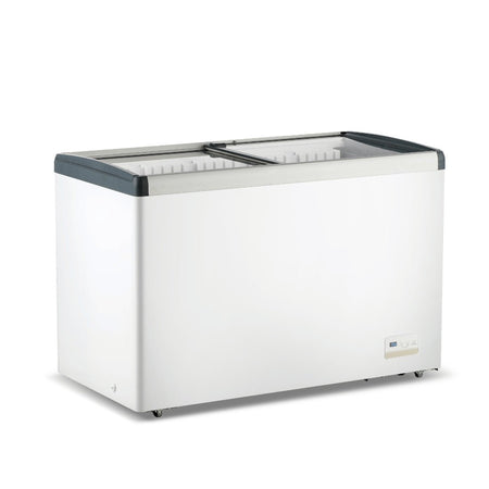 Thermaster 396L Chest Freezer With Flat Glass Sliding Lids WD396G - Commercial Kitchen Appliances