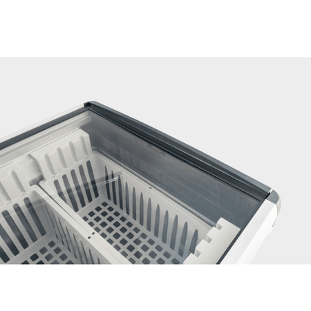 Thermaster 396L Chest Freezer With Flat Glass Sliding Lids WD396G - Commercial Kitchen Appliances