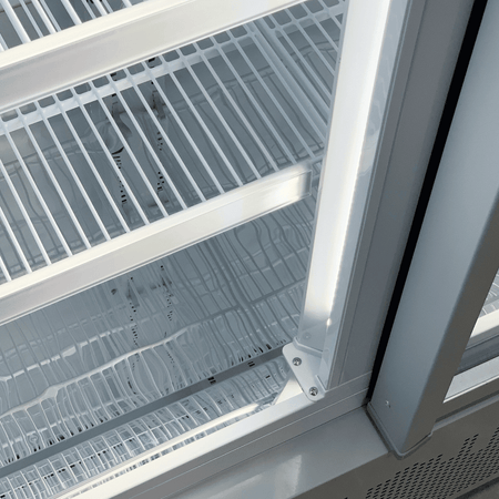 Thermaster 459L Single Glass Door Supermarket Fridge Black LG - 600BGBM - Commercial Kitchen Appliances