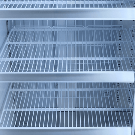 Thermaster 459L Single Glass Door Supermarket Fridge Black LG - 600BGBM - Commercial Kitchen Appliances