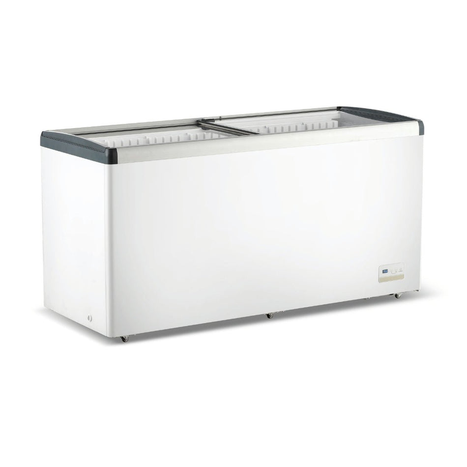 Thermaster 516L Chest Freezer With Flat Glass Sliding Lids WD516G - Commercial Kitchen Appliances