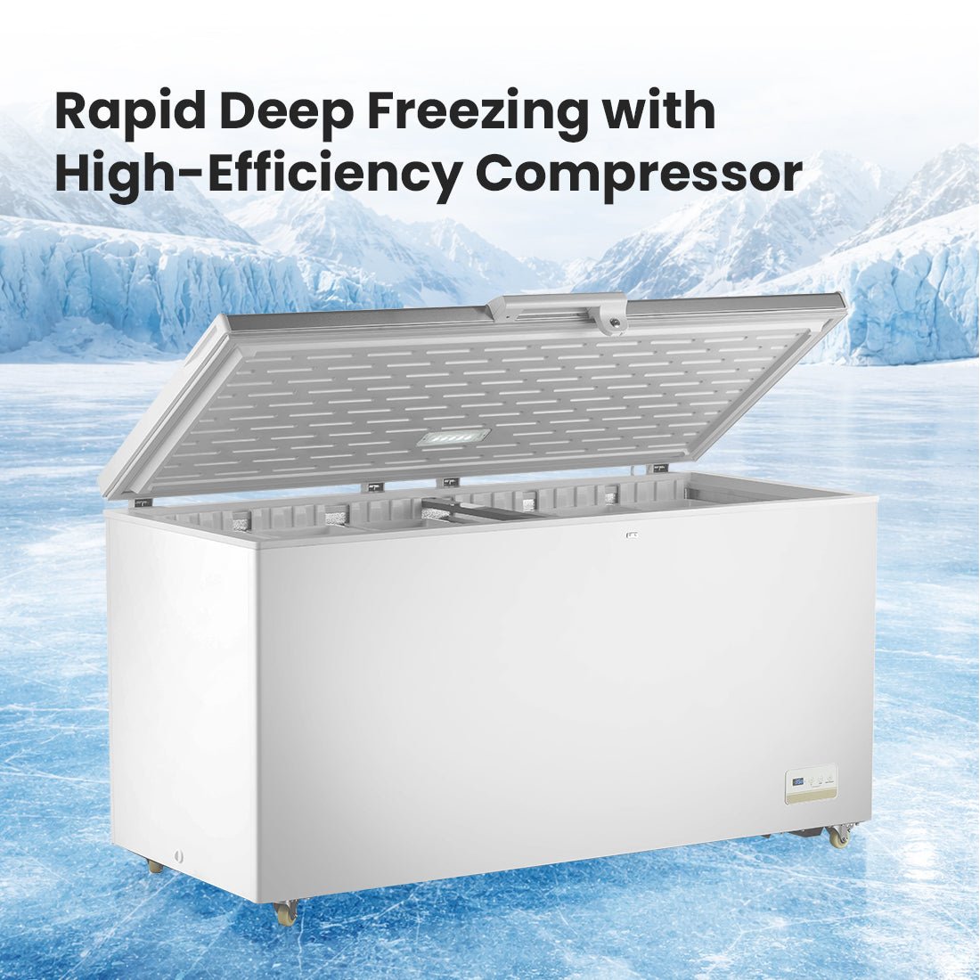 Thermaster 520L Chest Freezer With Stainless Steel Lid BD520F - Commercial Kitchen Appliances