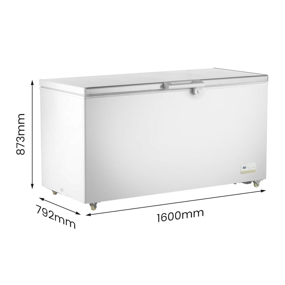 Thermaster 520L Chest Freezer With Stainless Steel Lid BD520F - Commercial Kitchen Appliances