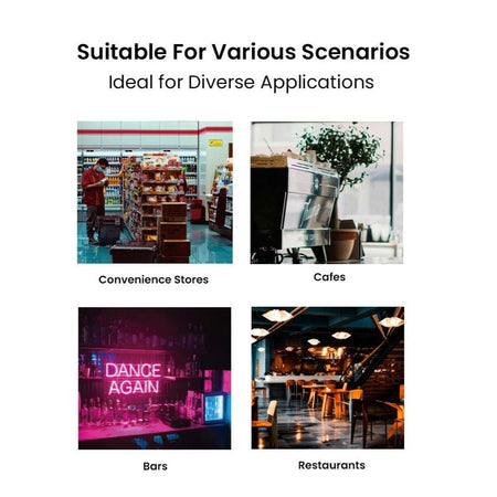 Thermaster 540L Single Glass Door Colourbond Upright Drink Fridge White LG - 540P - Commercial Kitchen Appliances