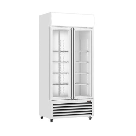 Thermaster 580L Double Glass Door Colourbond Upright Drink Fridge LG - 580P - Commercial Kitchen Appliances