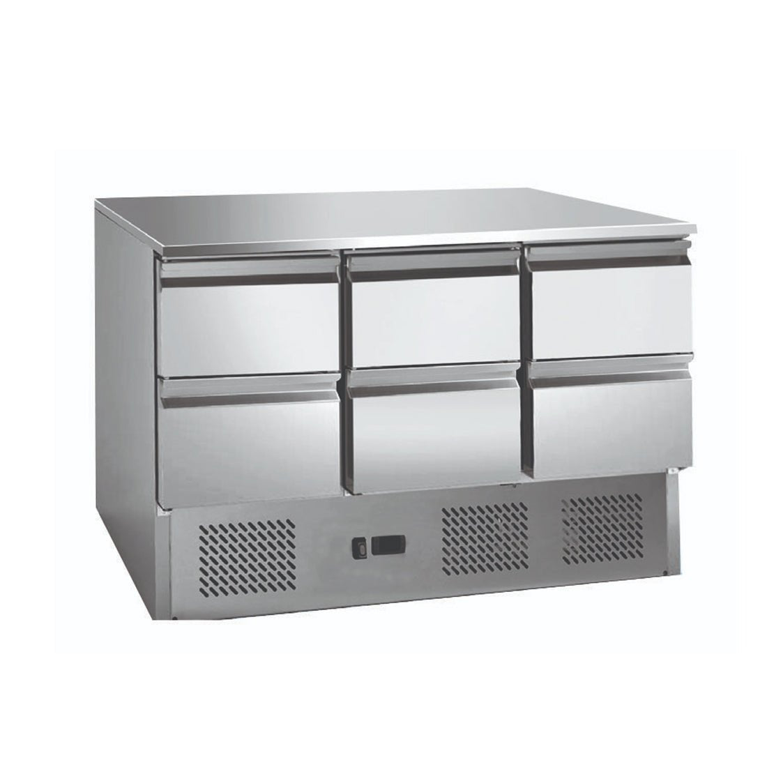 Thermaster 6 Drawers S/S Compact Workbench Fridge GNS1300 - 6D - Commercial Kitchen Appliances