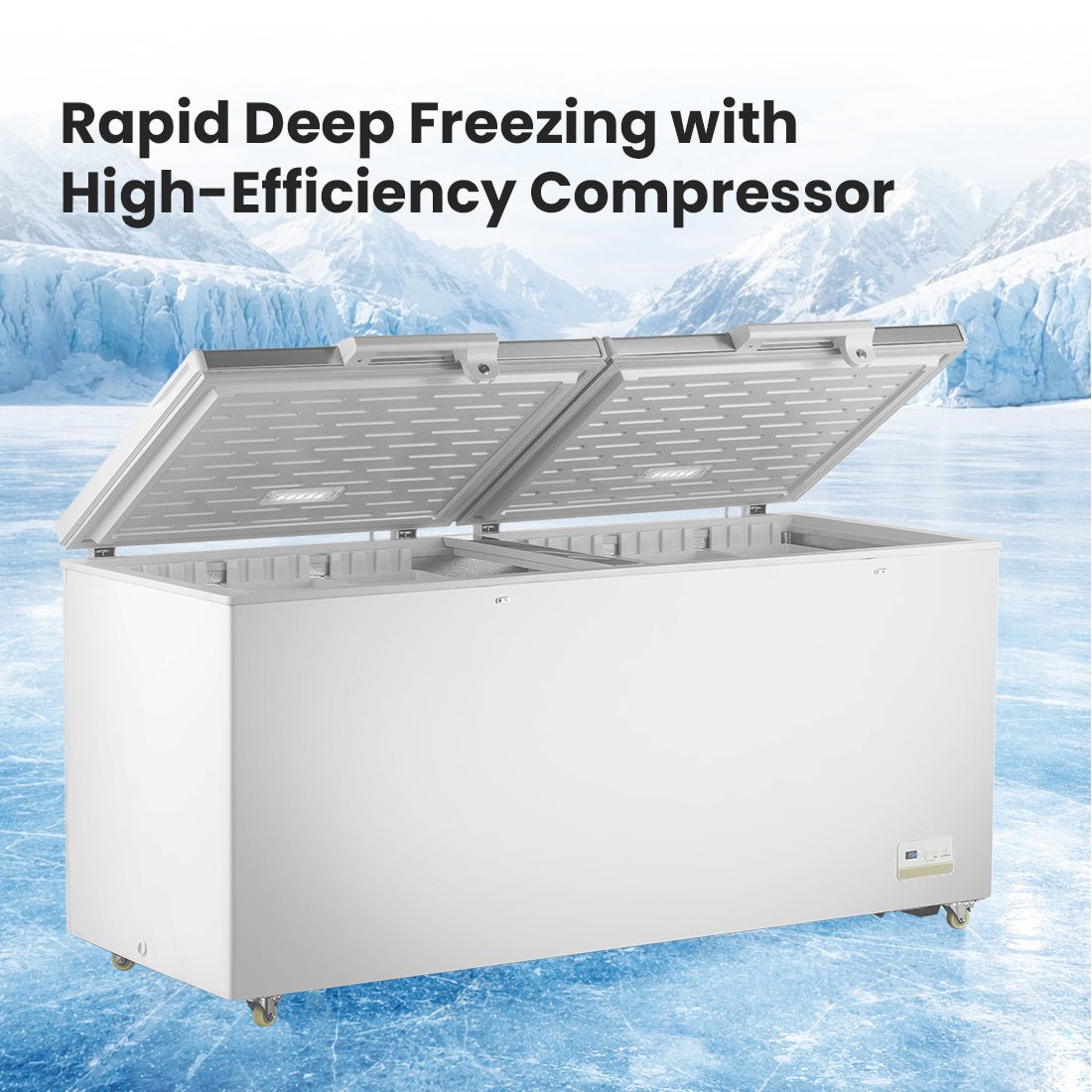 Thermaster 600L Chest Freezer With Stainless Steel Lid BD600F - Commercial Kitchen Appliances