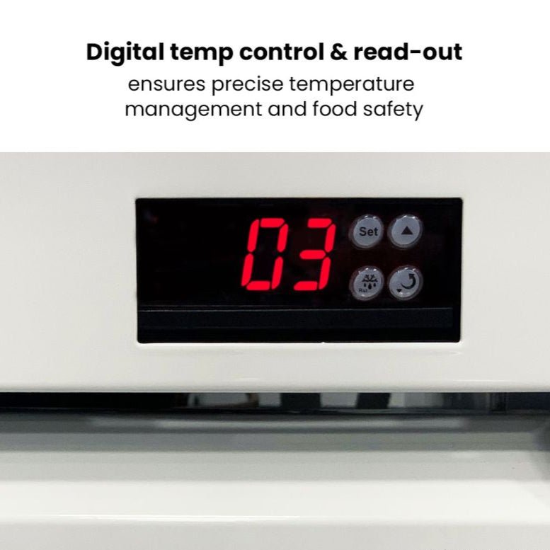 Thermaster 730L Two Glass Door Colourbond Upright Drink Fridge LG - 730P - Commercial Kitchen Appliances