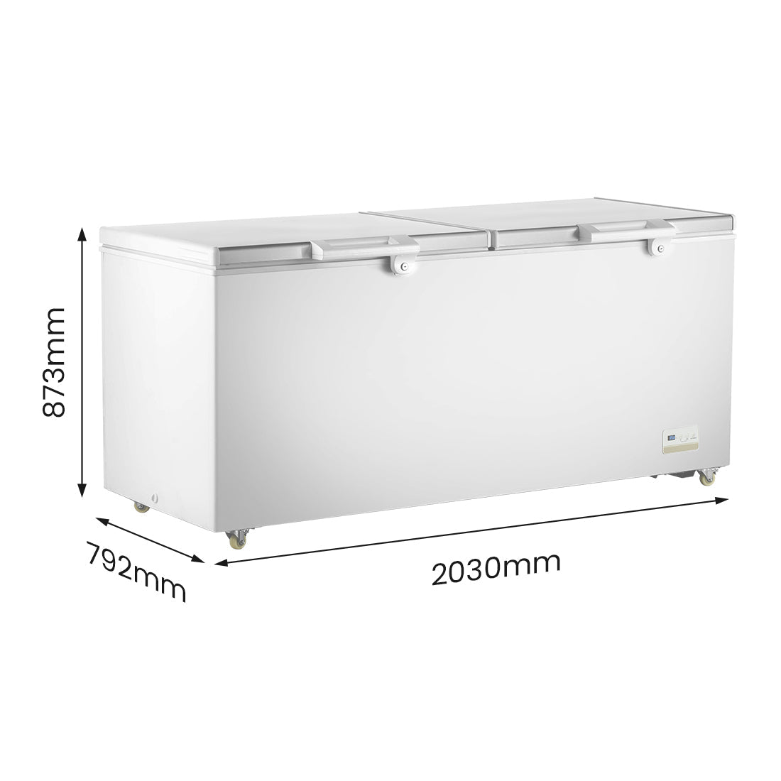 Thermaster 750L Chest Freezer With Stainless Steel Lid BD750F - Commercial Kitchen Appliances