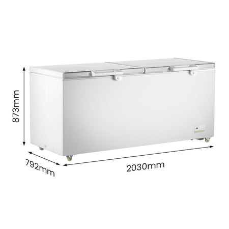 Thermaster 750L Chest Freezer With Stainless Steel Lid BD750F - Commercial Kitchen Appliances