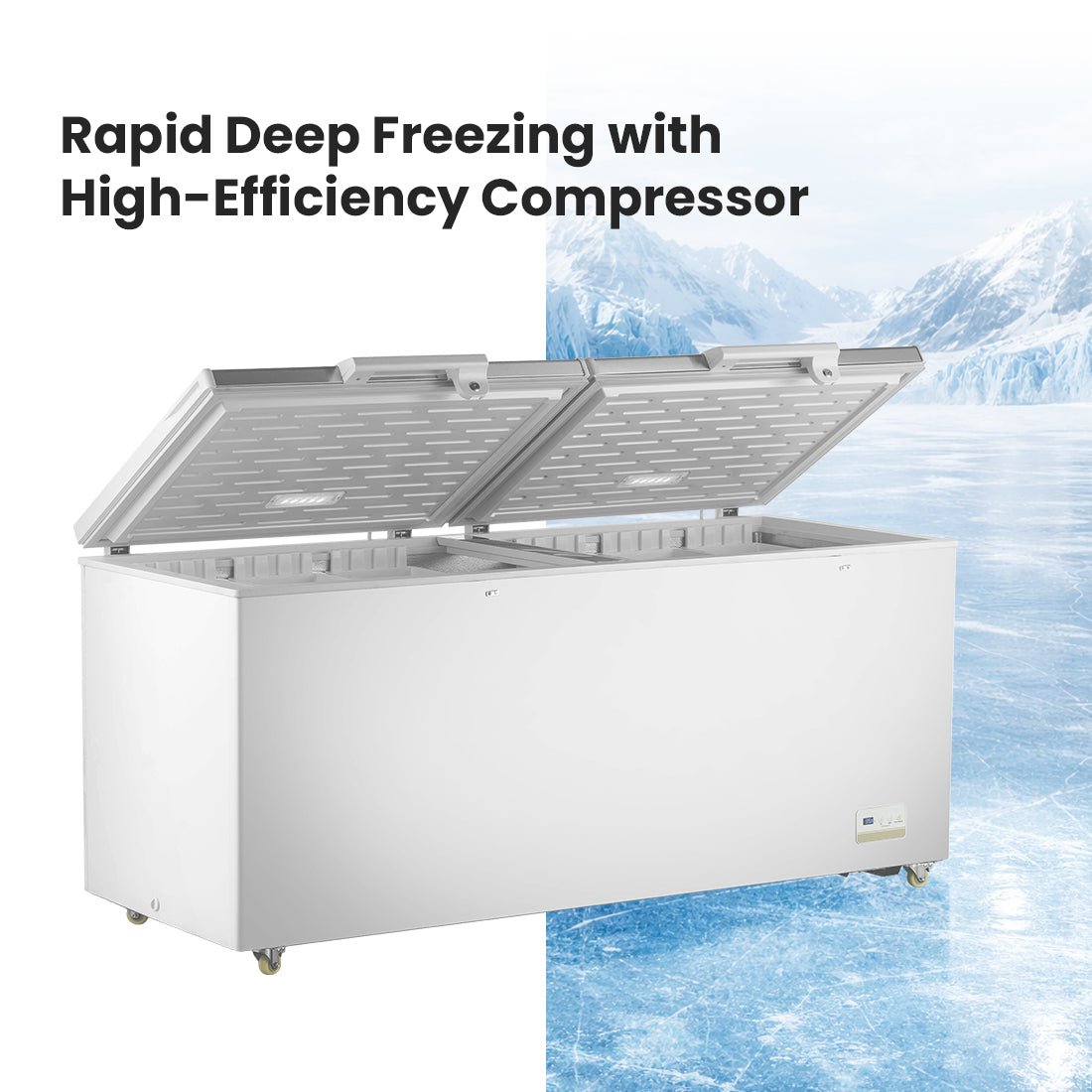 Thermaster 750L Chest Freezer With Stainless Steel Lid BD750F - Commercial Kitchen Appliances