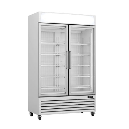Thermaster 800L Upright Double Glass Door Freezer – LG - 800PF - Commercial Kitchen Appliances
