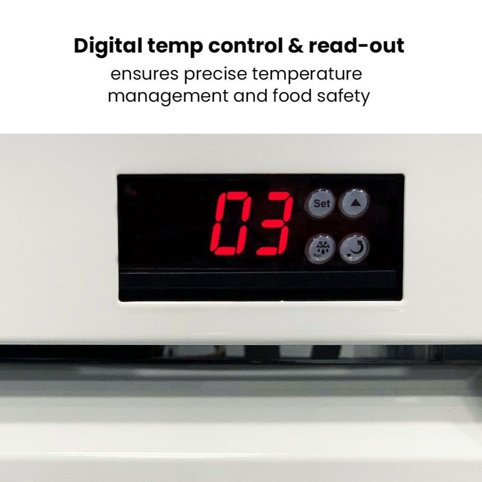 Thermaster 825L Colourbond Upright Beverage Fridge 2 Doors White LG - 1000P - Commercial Kitchen Appliances