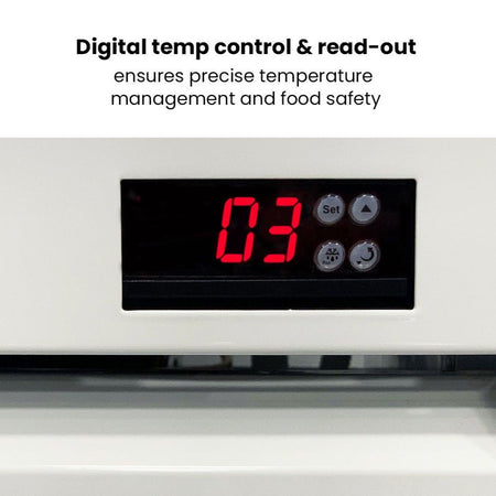 Thermaster 825L Colourbond Upright Beverage Fridge 2 Doors White LG - 1000P - Commercial Kitchen Appliances