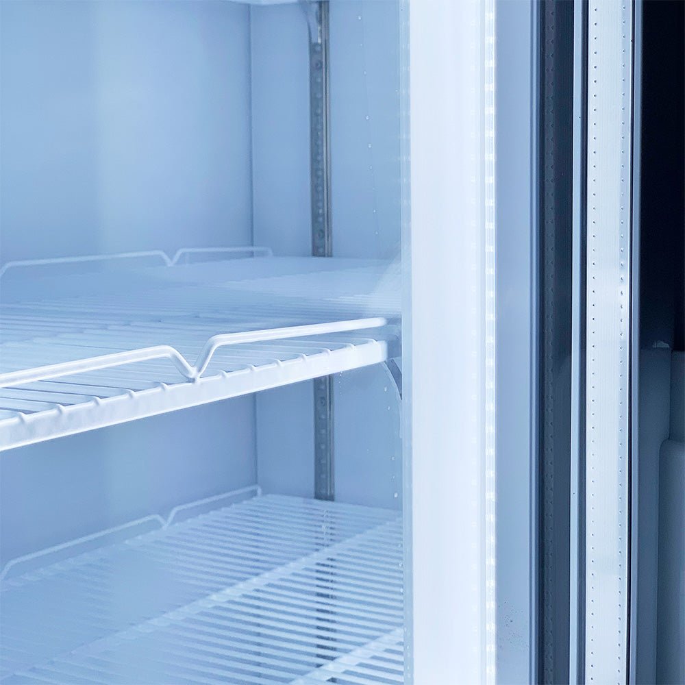 Thermaster 825L Colourbond Upright Beverage Fridge 2 Doors White LG-1000P - Commercial Kitchen Appliances