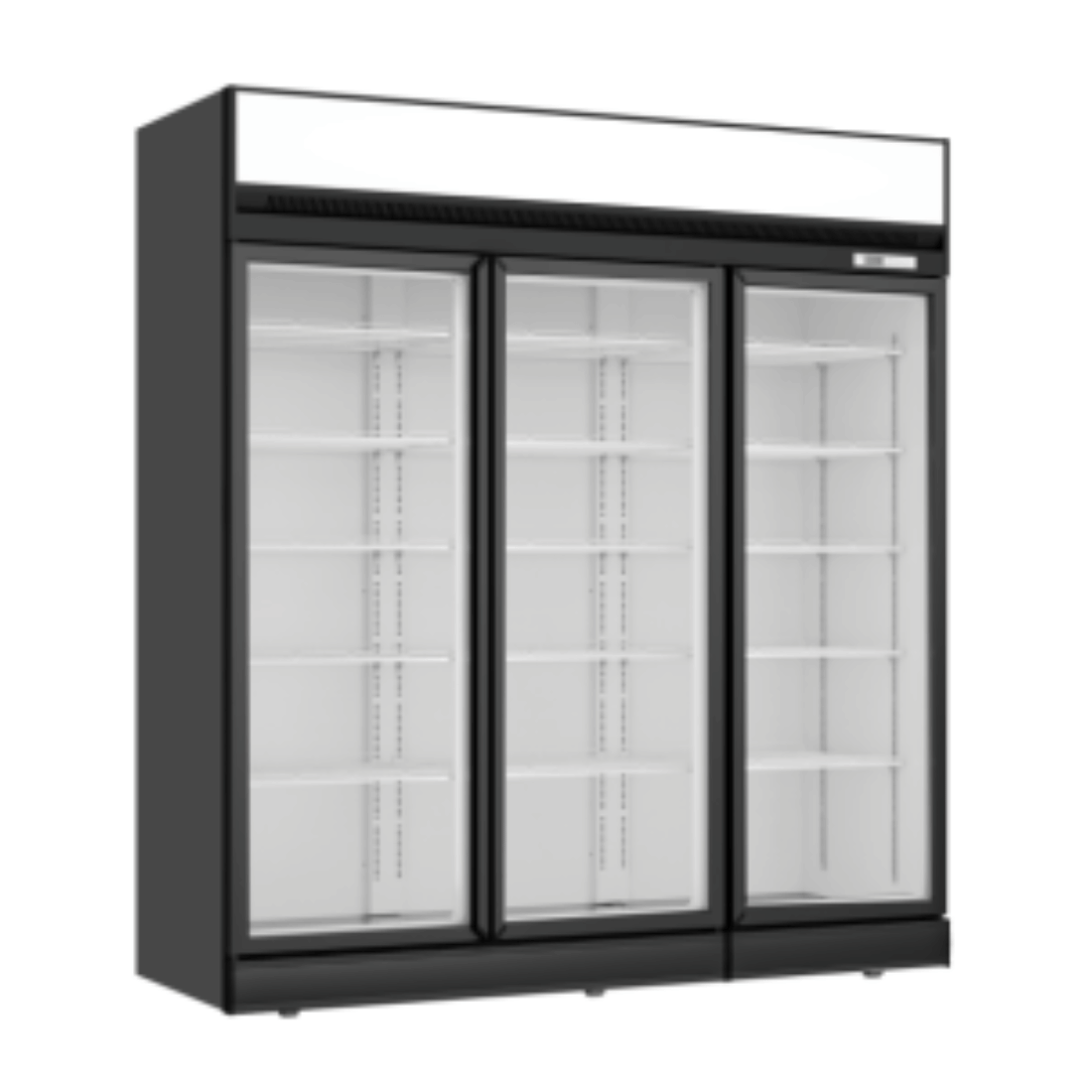 Thermaster Black Upright Three Glass Door Freezer LG - 1563DF - Commercial Kitchen Appliances