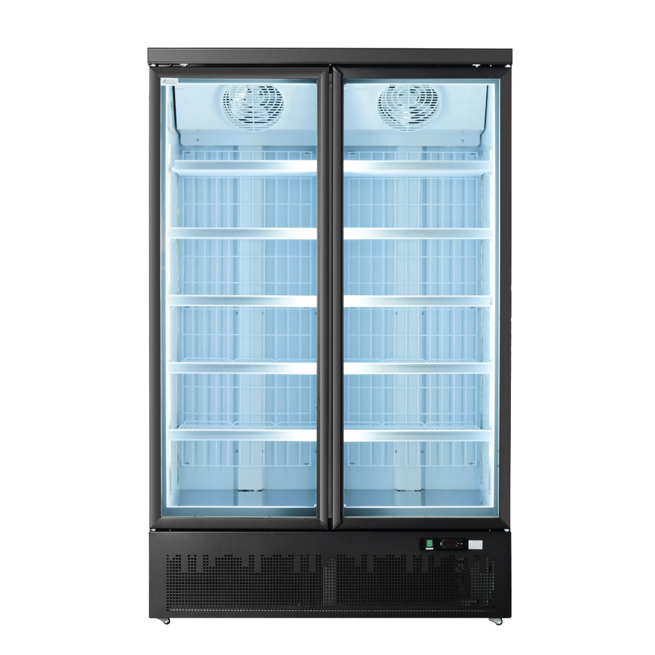 Thermaster Double Door Supermarket Freezer LG-1000BGBMF - commercial kitchen equipment - LG-1000BGBMF