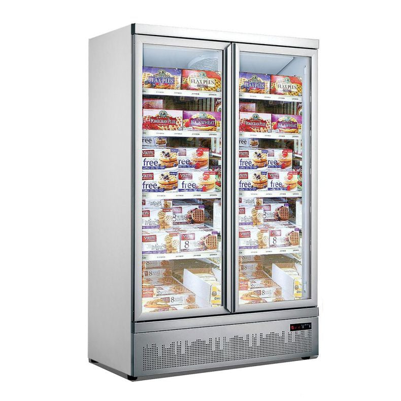 Thermaster Double Door Supermarket Freezer LG-1000GBMF - commercial kitchen equipment - LG-1000GBMF